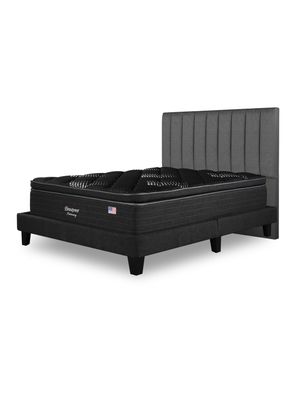 Cama Europea Harmony 2 Plazas Base Dividida + Respaldo TIB G