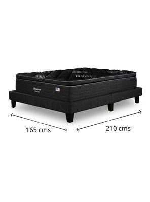 Imagen 2 del producto Cama Europea Harmony 2 Plazas Base Dividida + Respaldo TIB G