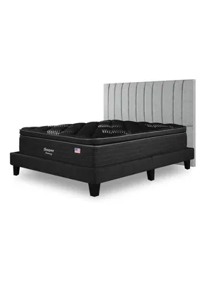 Cama Europea Harmony 2 Plazas Base Dividida con Respaldo TIB P