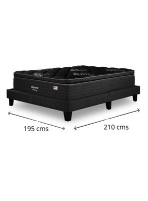 Imagen 2 del producto Cama Europea Harmony King Base Dividida con Respaldo GR
