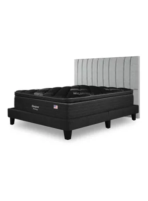 Cama Europea Harmony King Base Dividida con  Respaldo