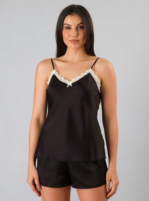 Set Top y Short Satín