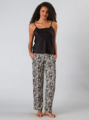 Set Pabilo y Pantalón Satín Print