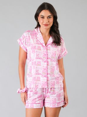 Set Top Camisero y Short Color