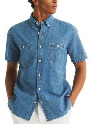 Camisa Casual Denim Bolsillos