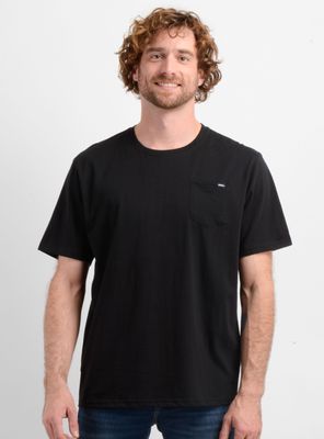 Polera Manga Corta Bolsillo Lisa