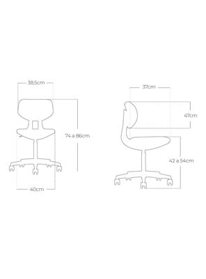 Imagen 2 del producto Silla de Escritorio Boomer Rojo Negro