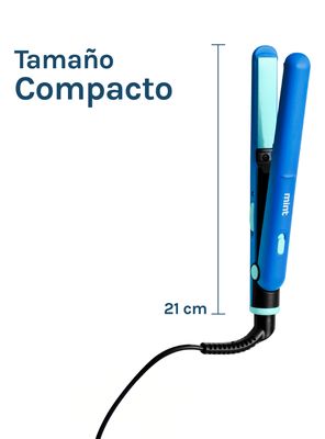 Imagen 2 del producto Mini Alisador de Pelo 2 en 1 MHR-012 Celeste