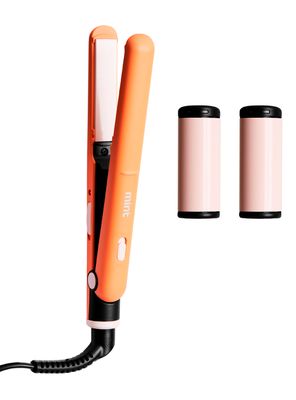 Mini Alisador de Pelo 2 en 1 MHR-014 Naranja