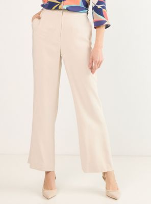 Pantalón Wide con Decoración en Pretina