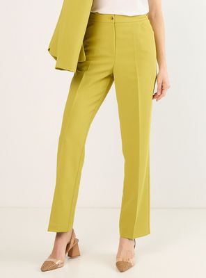 Pantalón Recto con Accesorio en Pretina