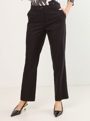 Pantalón Recto con Decoración en Bolsillos