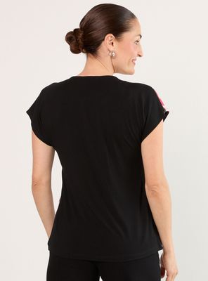 Imagen 2 del producto Polera Doble Tela con Estampado Floral