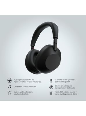 Imagen 2 del producto Audífonos Bluetooth Noise Cancelling WH-1000XM6 Negro