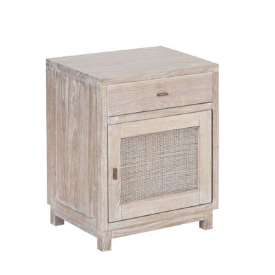 Imagen 2 del producto Velador Madera Mindi 1 Cajón + 1 Puerta