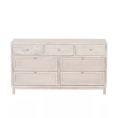 Cómoda Madera Mindi 7 Cajones