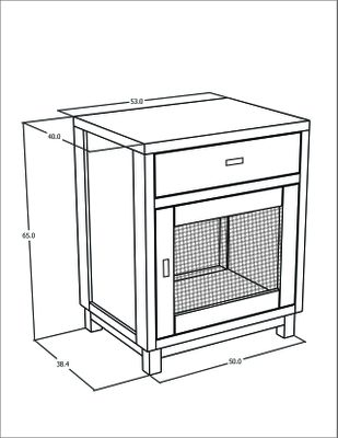 Imagen 2 del producto Velador Madera Mango 1 Cajón + 1 Puerta