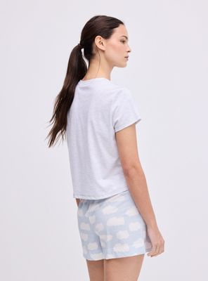 Imagen 2 del producto Pijama de Jersey Detalle Bordado