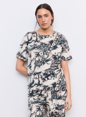 Pijama Tela Canalé Estampado