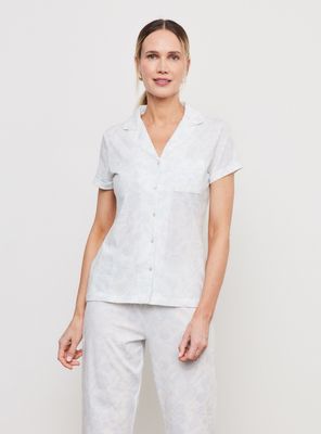 Pijama Camisero Estampado Flores