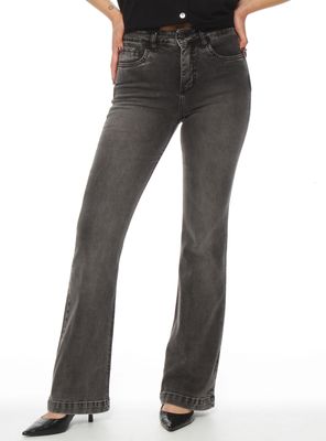 Imagen 1 del producto Jeans Flare de Tiro Alto con Pretina 1 Botón