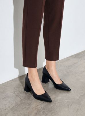 Imagen 1 del producto Zapato Formal Taco Acampanado Cuero Mujer