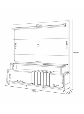 Imagen 2 del producto Home TV 70 Bold Castaño Off White