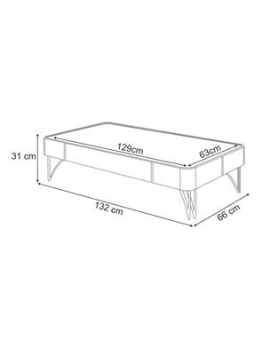 Imagen 2 del producto Mesa de Centro Cadenza Verde Freijo