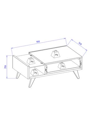 Imagen 2 del producto Mesa de Centro Noronha Off Freijo