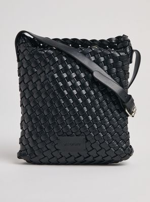 Imagen 1 del producto Cartera de Hombro Cruzada Mediana con Diseño Entramado