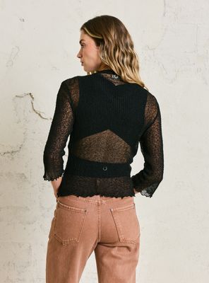 Imagen 2 del producto Chaleco Tipo Malla con Trenza Tejida