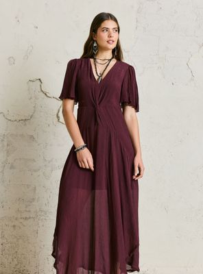 Vestido Nudo Torcido Central Vuelos