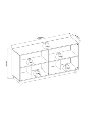 Imagen 2 del producto Buffet Vittoria Preto Noce