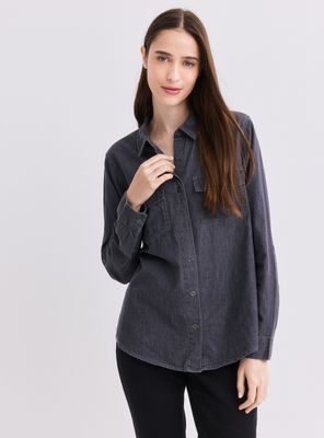 Imagen 1 del producto Camisa Básica Denim Abotonada