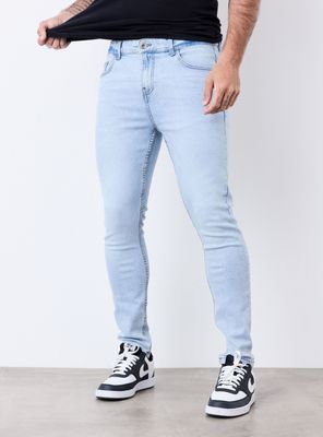 Jeans Básico Tono Claro Super Skinny