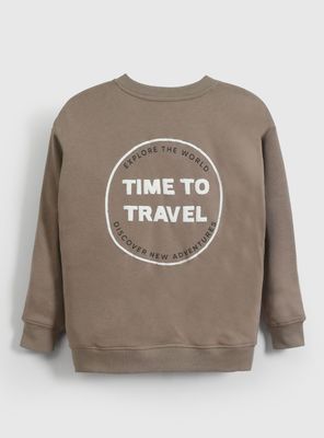 Imagen 2 del producto Polerón con Bolsillos y Detalle Parche Frontal