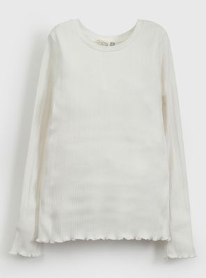 Polera Básica Rib con Manga Larga