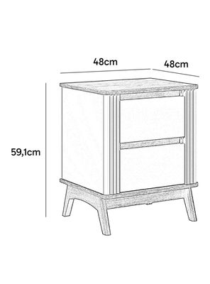 Imagen 2 del producto Velador Siena 2 Cajones