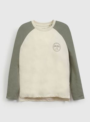 Imagen 1 del producto Polera Manga Larga Color de Algodón Niño