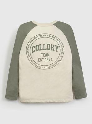 Imagen 2 del producto Polera Manga Larga Color de Algodón Niño