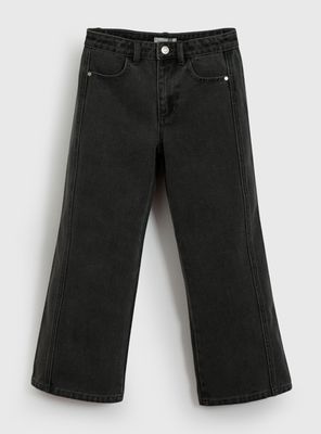 Jeans Flare Fit con Tiro Alto Niña