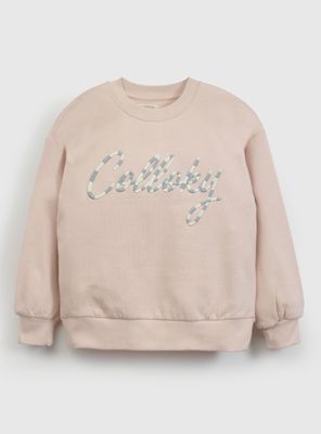 Polerón Bordado Logo Rayado Niña