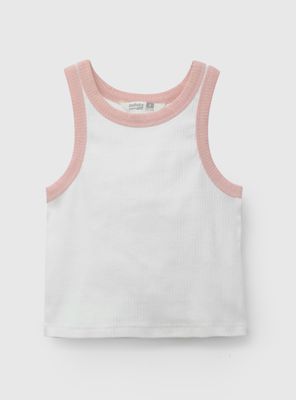 Polera sin Mangas Detalle en Color