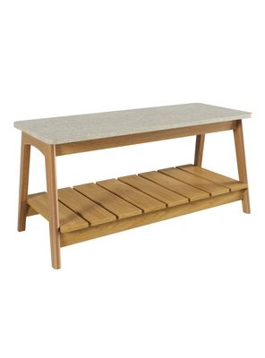 Banqueta Serra Café-beige 45x100x40 cm