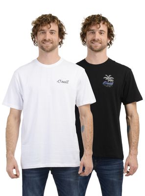 Pack 2 Poleras Cuello Redondo Manga Corta