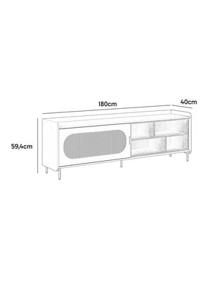 Imagen 2 del producto Rack TV 75' Noa 180 cm Verde