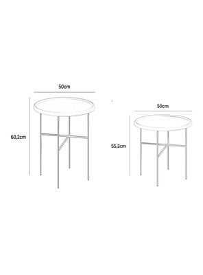 Imagen 2 del producto Mesa Lateral Duo Domo 60.2-55.2x50 cm