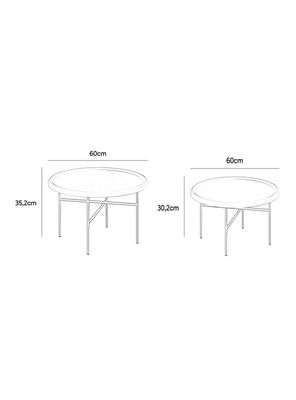 Imagen 2 del producto Mesa Centro Duo Domo 35.2- 30.2x60 cm