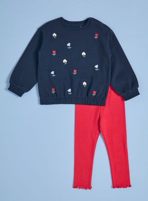 Imagen 1 del producto Buzo con Bordados de Colores a Tono con Calza