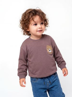 Polerón Color Estampado en la Espalda